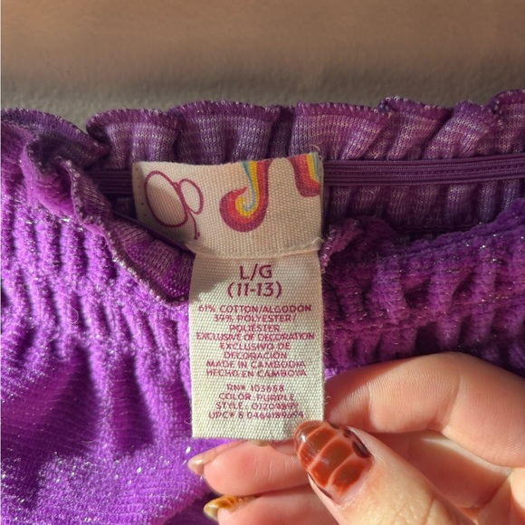 OP Y2K Terry Cloth Sparkle Mini Dress - Picture 6 of 8